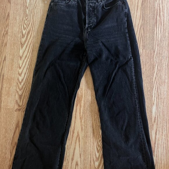 Denim Forum Wide Leg Jeans - Picture 3 of 3